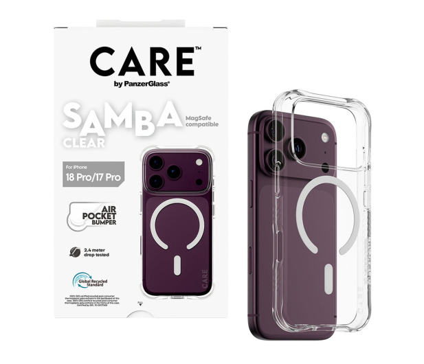 PanzerGlass CARE™ Samba MagSafe do iPhone 18 Pro / 17 Pro Transparent - 1604009 - zdjęcie 2